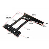 Maxbell 2x Lift up Table Lifting Frame Furniture Accessories Fitting Hinge for Frame