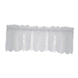 Maxbell Kitchen Curtain Tier Lace Window Valance for Bar Cafe Balcony Dining Room White