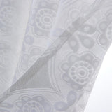 Maxbell Kitchen Curtain Tier Lace Window Valance for Bar Cafe Balcony Dining Room White