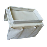 Maxbell Couch Caddy with 4 Pockets Arm Chair Caddy for Magazines Wine Cellphone