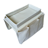 Maxbell Couch Caddy with 4 Pockets Arm Chair Caddy for Magazines Wine Cellphone