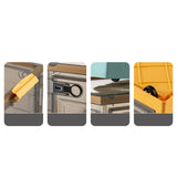 Maxbell Multipurpose Folding Storage Box Stackable Storage Box for CDs Brown Green