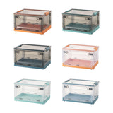Maxbell Multipurpose Folding Storage Box Stackable Storage Box for CDs Brown Orange