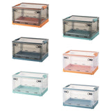 Maxbell Multipurpose Folding Storage Box Stackable Storage Box for CDs Brown Orange