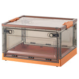 Maxbell Multipurpose Folding Storage Box Stackable Storage Box for CDs Brown Orange