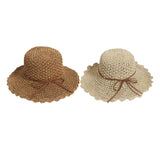 Maxbell Women Straw Hats UV Protection Panama Sunhats Wide Brim Sun Hat Khaki