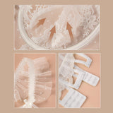 Maxbell Women Lingerie Set Lace Transparent Bra Panty Sets Underwear S White