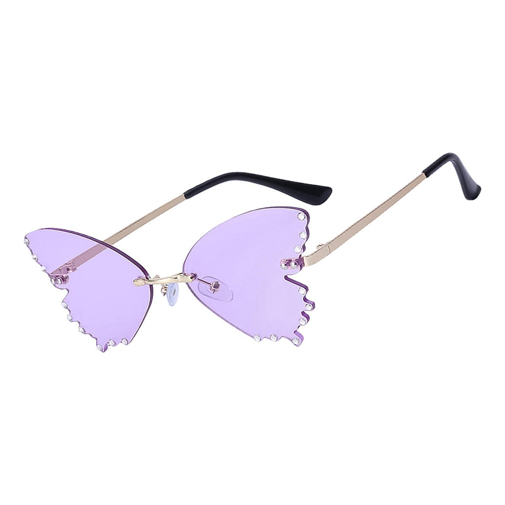 Maxbell Vintage Style Butterfly Shape Sunglasses Women UV Protection Outdoor Purple