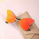 Maxbell Vintage Style Butterfly Shape Sunglasses Women UV Protection Outdoor Red
