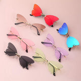 Maxbell Vintage Style Butterfly Shape Sunglasses Women UV Protection Outdoor Red