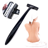 Maxbell Razor Long Handle Body Shaving Tool Back Hair Shaver for Bathroom Husband