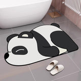 Maxbell Super Absorbent Floor Mat 40x60cm Cute Bathtub Mats for Shower Entrance Panda