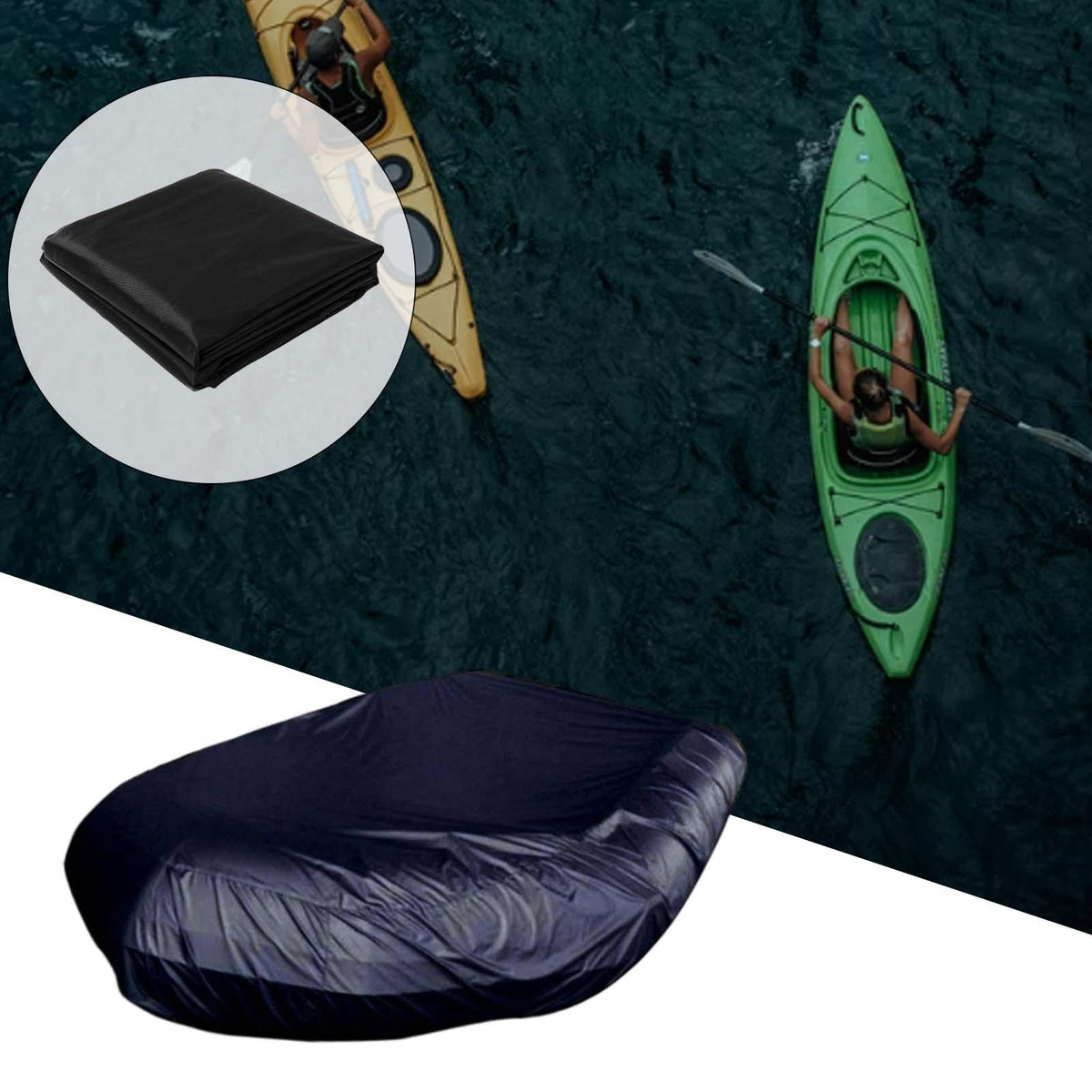 Maxbell Kayak Boat Cover Protection Waterproof Canoe for Fishing Boat 470x94x46cm