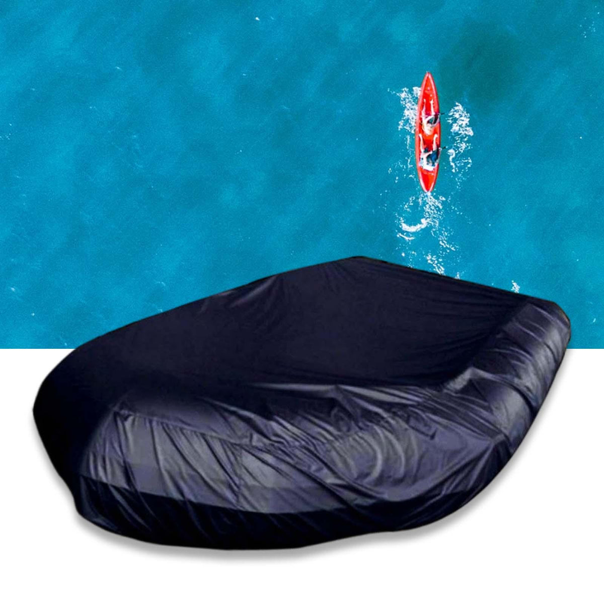 Maxbell Kayak Boat Cover Protection Waterproof Canoe for Fishing Boat 230x94x46cm