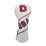 Maxbell Golf Wood Head Cover PU Leather Headcover Sleeve with Number Tag Guard 1 6.30x12.99inch