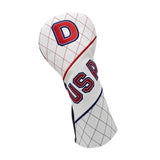 Maxbell Golf Wood Head Cover PU Leather Headcover Sleeve with Number Tag Guard 1 6.30x12.99inch