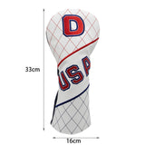 Maxbell Golf Wood Head Cover PU Leather Headcover Sleeve with Number Tag Guard 1 6.30x12.99inch