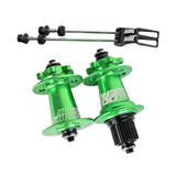 Maxbell XM490 Bike Hub Rear MTB Hub Disc Brake 6Pawls 72HD MTB Hub for Bike Green