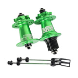 Maxbell XM490 Bike Hub Rear MTB Hub Disc Brake 6Pawls 72HD MTB Hub for Bike Green