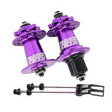 Maxbell XM490 Bike Hub Rear MTB Hub Disc Brake 6Pawls 72HD MTB Hub for Bike Purple