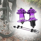 Maxbell XM490 Bike Hub Rear MTB Hub Disc Brake 6Pawls 72HD MTB Hub for Bike Purple