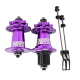 Maxbell XM490 Bike Hub Rear MTB Hub Disc Brake 6Pawls 72HD MTB Hub for Bike Purple