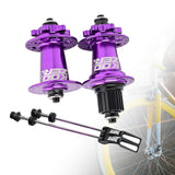 Maxbell XM490 Bike Hub Rear MTB Hub Disc Brake 6Pawls 72HD MTB Hub for Bike Purple