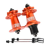 Maxbell XM490 Bike Hub Rear MTB Hub Disc Brake 6Pawls 72HD MTB Hub for Bike Orange