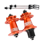 Maxbell XM490 Bike Hub Rear MTB Hub Disc Brake 6Pawls 72HD MTB Hub for Bike Orange