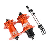 Maxbell XM490 Bike Hub Rear MTB Hub Disc Brake 6Pawls 72HD MTB Hub for Bike Orange