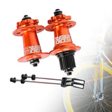 Maxbell XM490 Bike Hub Rear MTB Hub Disc Brake 6Pawls 72HD MTB Hub for Bike Orange