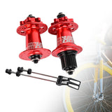 Maxbell XM490 Bike Hub Rear MTB Hub Disc Brake 6Pawls 72HD MTB Hub for Bike Red