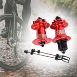 Maxbell XM490 Bike Hub Rear MTB Hub Disc Brake 6Pawls 72HD MTB Hub for Bike Red