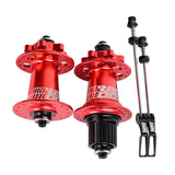 Maxbell XM490 Bike Hub Rear MTB Hub Disc Brake 6Pawls 72HD MTB Hub for Bike Red