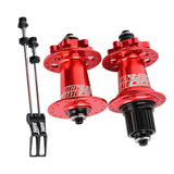 Maxbell XM490 Bike Hub Rear MTB Hub Disc Brake 6Pawls 72HD MTB Hub for Bike Red