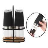 Maxbell 2Pcs Electric Pepper micronizer Easy Refill Adjustable Coarseness for Party