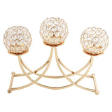 Maxbell Crystal Candle Holders 3 Arms Table Candelabras Buffet Cabinet Candelabra