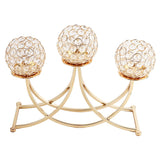 Maxbell Crystal Candle Holders 3 Arms Table Candelabras Buffet Cabinet Candelabra