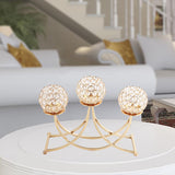 Maxbell Crystal Candle Holders 3 Arms Table Candelabras Buffet Cabinet Candelabra