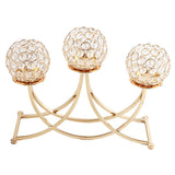 Maxbell Crystal Candle Holders 3 Arms Table Candelabras Buffet Cabinet Candelabra