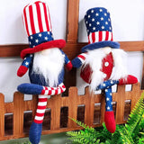 Maxbell Patriotic Gnomes Doll Tomte Plush Dolls Figurines Toys Handmade Decorations