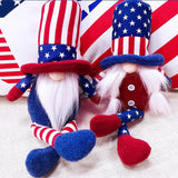 Maxbell Patriotic Gnomes Doll Tomte Plush Dolls Figurines Toys Handmade Decorations