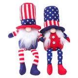 Maxbell Patriotic Gnomes Doll Tomte Plush Dolls Figurines Toys Handmade Decorations