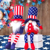 Maxbell Patriotic Gnomes Doll Tomte Plush Dolls Figurines Toys Handmade Decorations