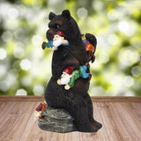 Maxbell Resin Bear Statue Lawn Pathway Park Novelty Sculpture Shelf Desktop Figurine