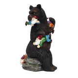 Maxbell Resin Bear Statue Lawn Pathway Park Novelty Sculpture Shelf Desktop Figurine