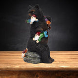 Maxbell Resin Bear Statue Lawn Pathway Park Novelty Sculpture Shelf Desktop Figurine