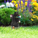 Maxbell Resin Bear Statue Lawn Pathway Park Novelty Sculpture Shelf Desktop Figurine