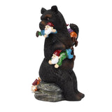 Maxbell Resin Bear Statue Lawn Pathway Park Novelty Sculpture Shelf Desktop Figurine