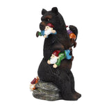 Maxbell Resin Bear Statue Lawn Pathway Park Novelty Sculpture Shelf Desktop Figurine